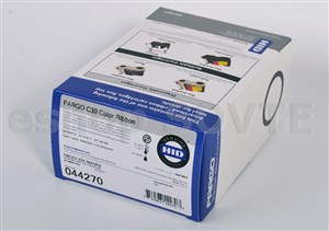 Fargo 044270 YMCKO Starter Cartridge w/Clean Roller - 250 img