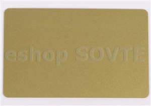 Card CR-80 metallic gold, 0,75mm