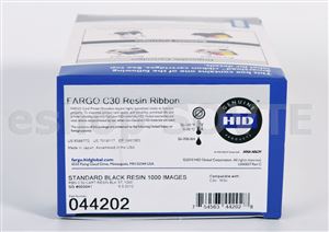 Fargo 044202 Ribbon Standard Black (K) Cartridge w/Cleaning Roller - 1000 images