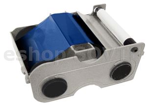 Fargo 044203 Blue Cartridge w/Cleaning Roller - 1000 images