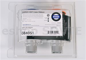 Fargo 084051 YMCK: Full-color ribbon with resin black panel – 500 images