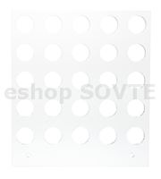 Manual Tray 12 cm square, 15/20 mm, 5 x 5 circles