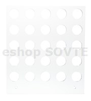 Manual Tray 12 cm square, 15/20 mm, 5 x 5 circles