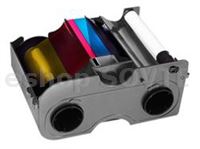 Fargo 045140 EZ YMCKO Half Panel Cartridge with Cleaning Roller:Full-color ribbon with resin K and clear overlay - 350 img