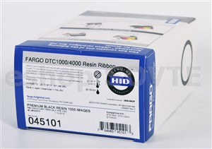 Fargo 045101 Ribbon Premium Black (K) Cartridge w/Cleaning Roller - 1000 images