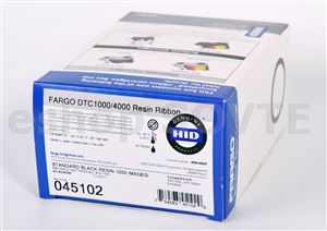 Fargo 045102 EZ Standard Black (K) Cartridge w/Cleaning Roller - 1000 images