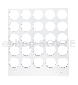 Manual Tray 12 cm square 20 mm, 5 x 5 circles