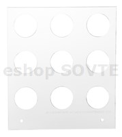 Manual Tray 12 cm square, 25/40 mm, 3 x 3 circles