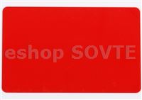 Card CR-80 red, 0,75mm