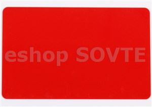 Card CR-80 red, 0,75mm