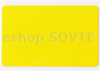 Card CR-80 yellow, 0,75mm