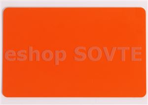 Card CR-80 orange, 0,75mm