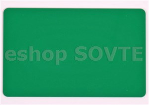 Card CR-80 green, 0,75mm