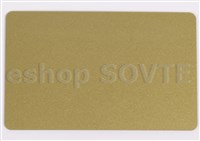 Card CR-80 metallic gold, 0,75mm