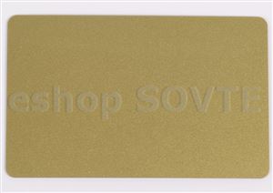 Card CR-80 metallic gold, 0,75mm