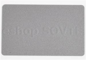 Card CR-80 metallic silver, 0,75mm