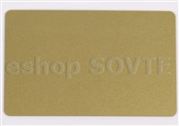Card CR-80 metallic gold, HiCo mag. strip, 0,75mm