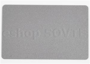 Card CR-80 metallic silver, HiCo mag. strip, 0,75mm