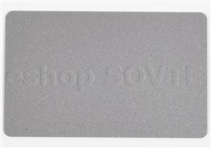 Card CR-80 metallic silver, HiCo mag. strip, 0,75mm