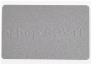 Card CR-80 metallic silver, HiCo mag. strip, 0,75mm