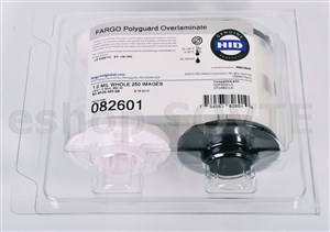Fargo 082601 PolyGuard 1.0 mil Overlaminate, Clear, 250 count 