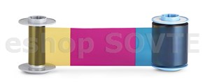 Fargo 084911, CMYK Full-color ribbon with resin black panel – 750 images