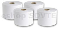 Labelstock DTM Paper Satin Gold, permanent, 216mm x 300 Meters / Glassin 85 liner